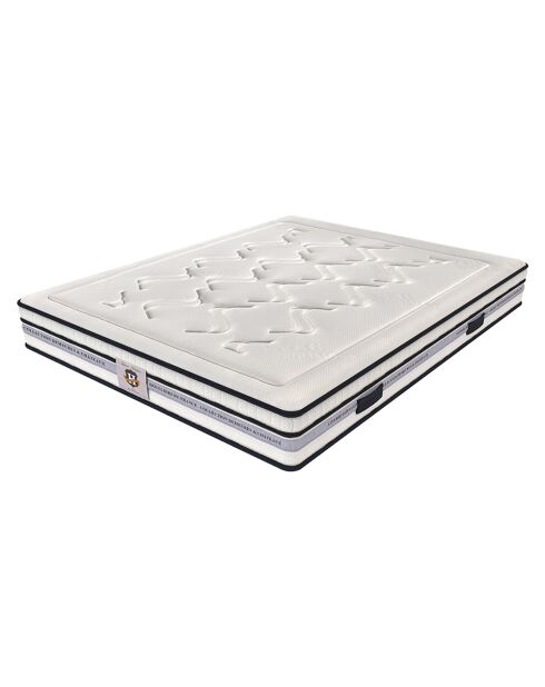 Matelas à mémoire de forme Le Chambourcy blanc - 200x200 cm