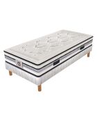 Ensemble Matelas Le Chambourcy & Sommier blanc - 80x200 cm
