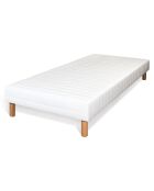 Ensemble Matelas Le Chambourcy & Sommier blanc - 80x200 cm