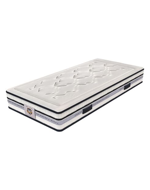 Ensemble Matelas Le Chambourcy & Sommier blanc - 90x200 cm