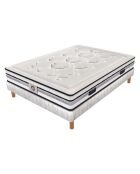 Ensemble Matelas Le Chambourcy & Sommier blanc - 140x190 cm