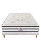 Ensemble Matelas Le Chambourcy & Sommier blanc - 140x190 cm