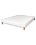 Ensemble Matelas Le Chambourcy & Sommier blanc - 140x190 cm