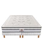 Ensemble Matelas Le Chambourcy & 2 Sommiers blanc - 180x200 cm