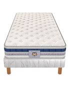 Ensemble Matelas Le Villandry & Sommier blanc - 90x200 cm