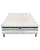 Ensemble Matelas Le Villandry & Sommier blanc - 140x190 cm