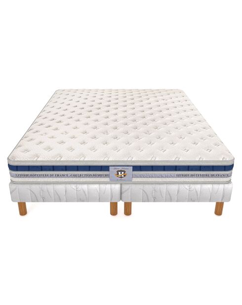 Ensemble Matelas Le Villandry & 2 Sommiers blanc - 160x200 cm