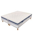 Ensemble Matelas Le Villandry & 2 Sommiers blanc - 200x200 cm