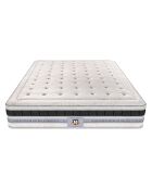 Matelas à ressorts et mémoire de forme Versailles blanc - 140x200 cm