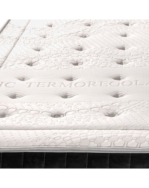 Matelas à ressorts et mémoire de forme Versailles blanc - 140x190 cm