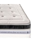 Matelas à ressorts et mémoire de forme Versailles blanc - 160x200 cm