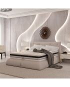 Matelas à ressorts et mémoire de forme Versailles blanc - 180x200 cm