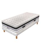 Ensemble Matelas Versailles & Sommier blanc - 90x190 cm