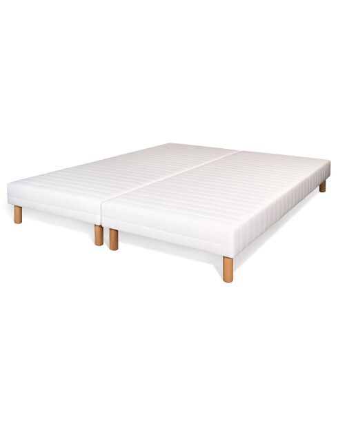 2 Sommiers tapissiers Gamme Hôtelière blanc - 180x200 cm