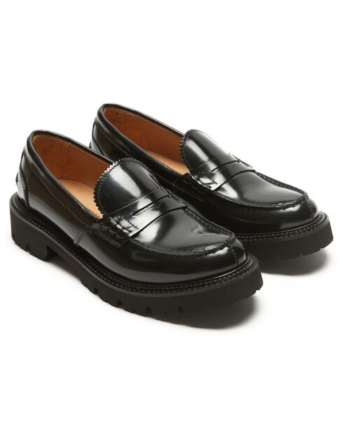 Mocassins en Cuir Louise noirs