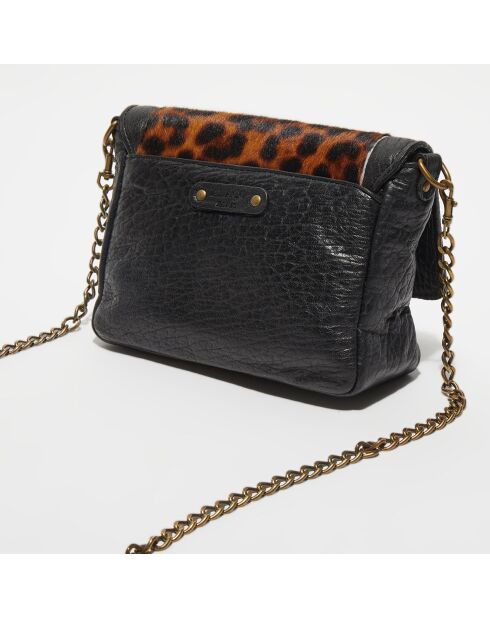 Gaby Täschchen aus Lammleder mit Leopardenmuster, 21 x 15 x 7 cm