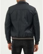 Veste en Cuir Tim marine