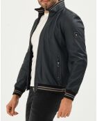 Veste en Cuir Tim marine