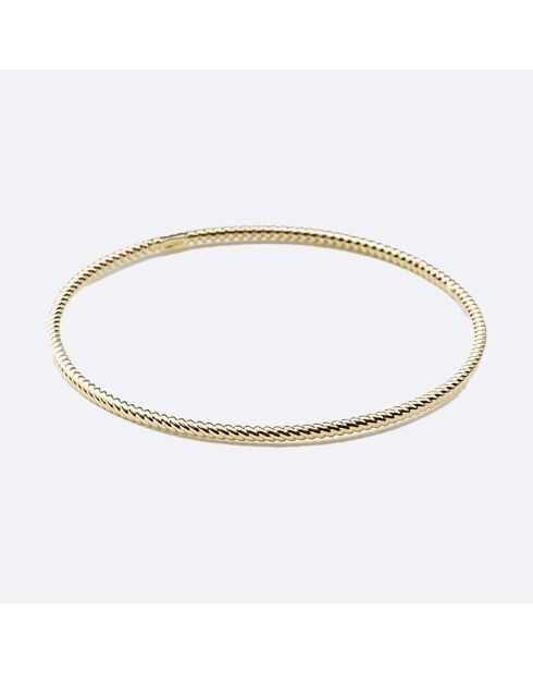 Jonc torsadé en Laiton doré