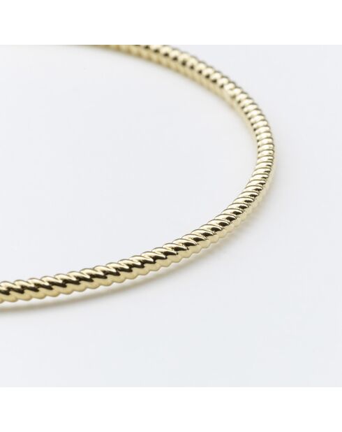 Jonc torsadé en Laiton doré