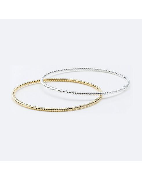 Jonc torsadé en Laiton doré