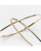 Jonc torsadé en Laiton doré