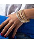Bracciale intrecciato in ottone dorato