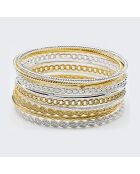 Bracciale intrecciato in ottone dorato