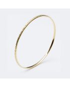 Anello in ottone dorato con diamanti