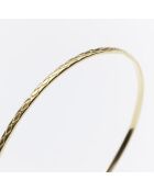 Anello in ottone dorato con diamanti