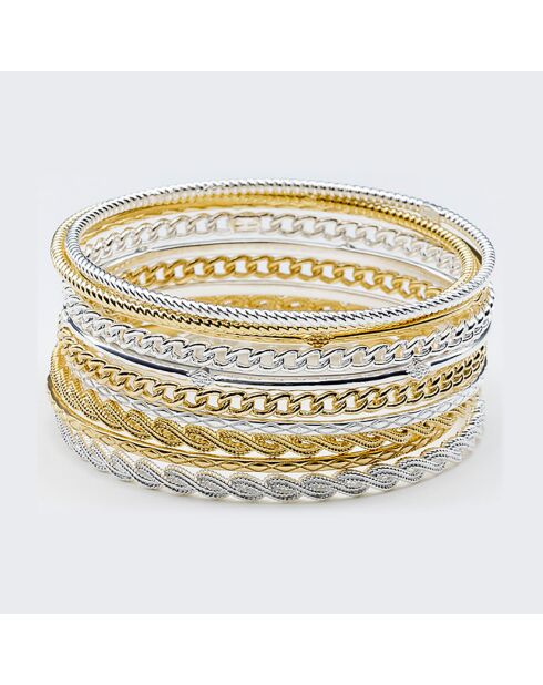 Anillo de latón bañado en oro con diamantes