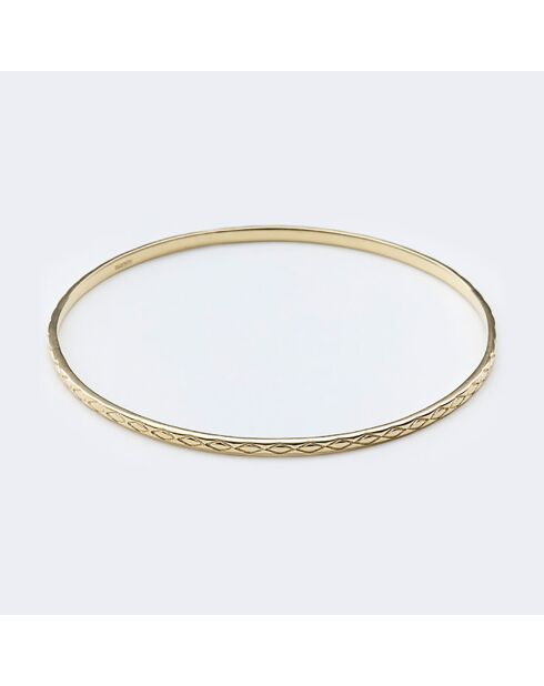 Anillo de latón bañado en oro con diamantes