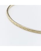 Anello in ottone dorato con diamanti