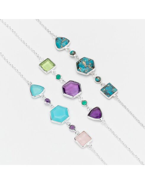 Bracelet en Argent & Turquoise Copper