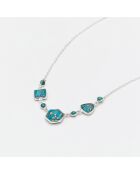 Collier en Argent & Turquoise Copper