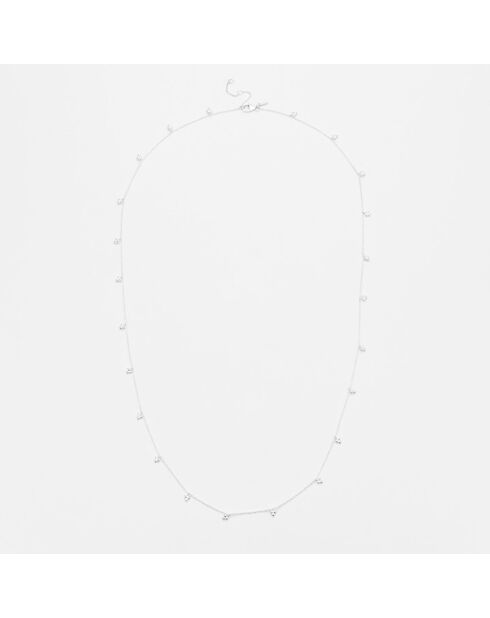 Collier mini triangles pendants en Argent