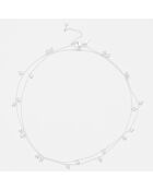 Collier mini triangles pendants en Argent