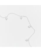 Collier mini triangles pendants en Argent