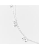 Collier mini triangles pendants en Argent