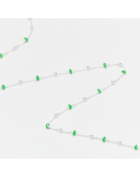 Collier micro boules en Argent