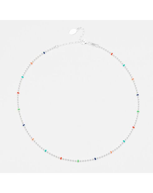 Collier micro boules en Argent