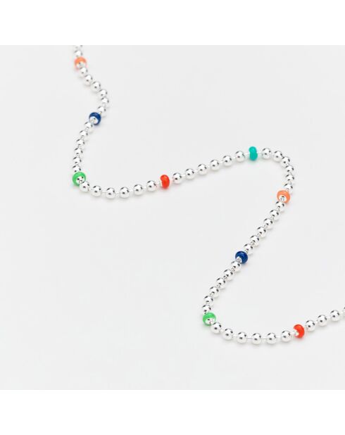 Collier micro boules en Argent