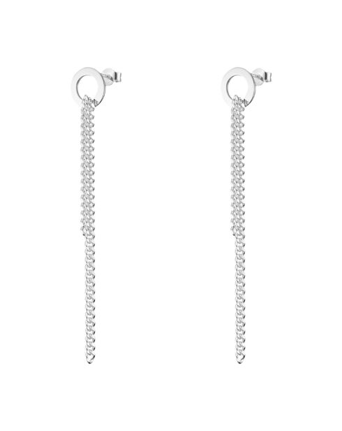 Boucles d'oreilles chaîne pendante en Argent