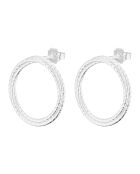 Boucles d'oreilles effet martelé en Argent