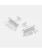 Boucles d'oreilles franges en Argent