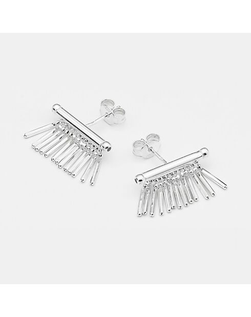 Boucles d'oreilles franges en Argent
