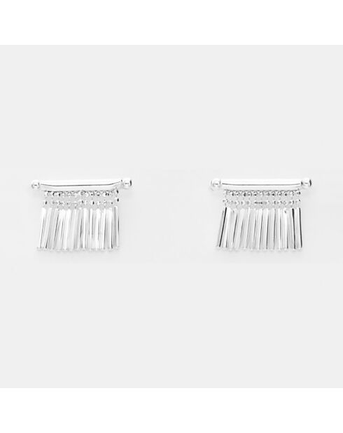 Boucles d'oreilles franges en Argent