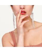 Boucles d'oreilles chaînes en Argent