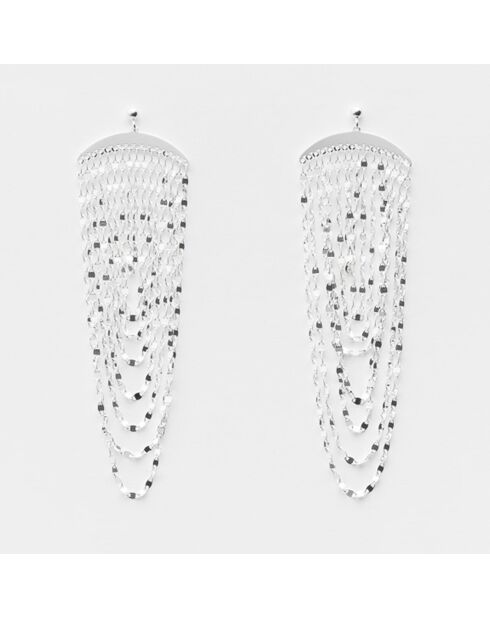 Boucles d'oreilles chaînes en Argent