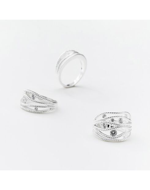 Bague en Argent & Oxyde de Zirconium